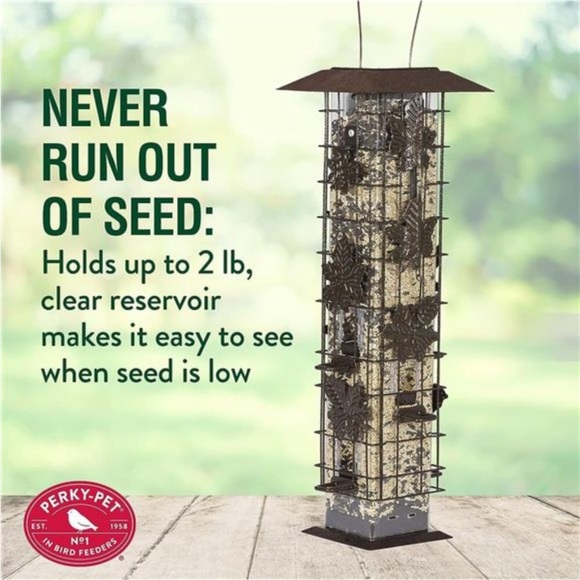 Squirrel-Be-Gone Bird Feeder, 2LB Squirrel Proof Outdoor Wild Bird Feeder - Picture 4 of 7